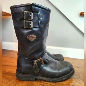 Harley-Davidson Black Leather Men's Boots